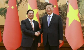 Il Primo Ministro vietnamita prende parte al WEF e incontra Xi Jinping